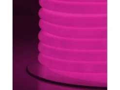 Ledkia Tira LED Neón Regulable 220V BOBINA 50m Rosa Circular 360 9W/m Corte 100cm IP67 Rosa Blanco Outlet