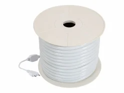 Ledkia Tira LED Neón Regulable 220V BOBINA 50m Rosa Circular 360 9W/m Corte 100cm IP67 Rosa Blanco Outlet