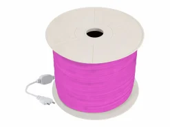 Ledkia Tira LED Neón Regulable 220V BOBINA 50m Rosa Circular 360 9W/m Corte 100cm IP67 Rosa Blanco Outlet