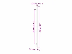 vidaxl Cocina Completa|Tiradores para armarios 10 uds acero inoxidable 480 mm