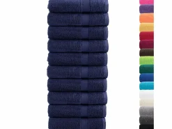 Toallas baño 10 uds 100% algodón marino 100x150 cm 600 gsm ES514915^ Online