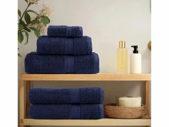 Toallas baño 10 uds 100% algodón marino 100x150 cm 600 gsm ES514915^ Online
