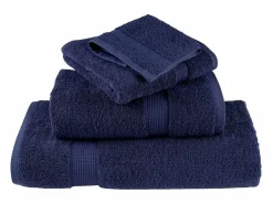 Toallas baño 10 uds 100% algodón marino 100x150 cm 600 gsm ES514915^ Online