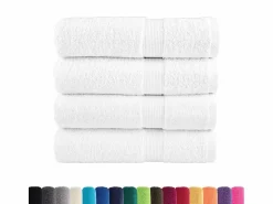 Toallas baño 4 uds 100% algodón 100x150 cm 600 gsm ES936726^ New