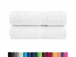 Toallas baño 2 uds 100% algodón 100x150 cm 600 gsm ES951567^ Best