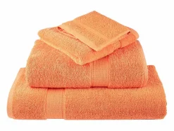 Toallas de baño 10 uds 100% algodón verde 100x150 cm 600 gsm ES146378 Naranja New