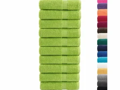 Toallas de baño 10 uds 100% algodón 100x150 cm 600 gsm ES599604^ Outlet