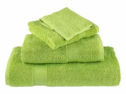 Toallas de baño 10 uds 100% algodón 100x150 cm 600 gsm ES599604^ Outlet