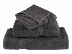 Toallas de baño 2 uds 100% algodón antracita 100x150 cm 600 gsm ES839375^ Sale