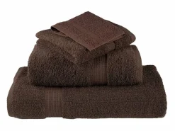 Toallas de baño 4 uds 100% algodón marrón 100x150 cm 600 gsm ES937098 Marru00f3n Best