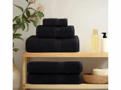 Toallas de mano 2 uds 100% algodón verde 100x150 cm 600 gsm ES739523 Negro Clearance