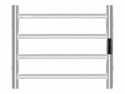 Toallero Calefactable Toallero de Pared de 4 Barras, Toallero de Baño Térmico, Plata^ Discount