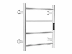 Toallero Calefactable Toallero de Pared de 4 Barras, Toallero de Baño Térmico, Plata^ Discount