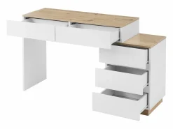 Tocador - 125 x 38,9 x 76 cm - Con 5 cajones - Para dormitorio - Aglomerado E1 -^Merax Best