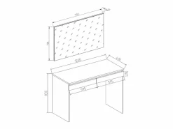 Vicco Tocador|Tocador 120x41.8x83 emma