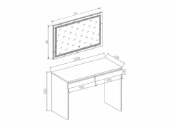 Vicco Tocador|Tocador 120x41.8x83 emma