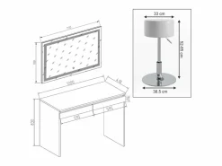 Vicco Tocador|Tocador 120x41.8x83 emma