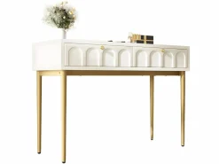 ModernLuxe Tocador|Tocador con 2 cajones - de aglomerado - Blanco