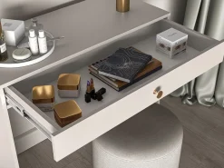 SELSEY Tocador con cajón - greige - 100 cm - SELGIN Beige Outlet