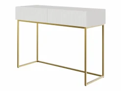 SELSEY Tocador|Tocador con dos cajones y patas de metal dorado - 110 cm - - VELDIO