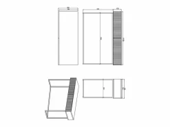 SELSEY Tocador|Tocador con dos cajones y patas de metal dorado - 110 cm - - VELDIO