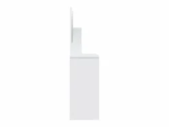 vidaxl Tocador con espejo brillante 86,5x35x136 cm Blanco Online