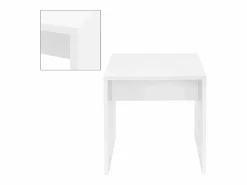 Tocador con espejo mesa de maquillaje con luz LED + taburete de madera^ML-DESIGN Hot