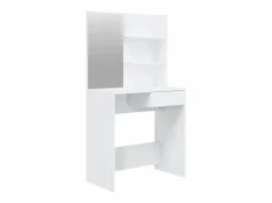 Tocador con espejo brillante 74,5x40x141 cm^vidaxl New