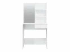 Tocador con espejo brillante 74,5x40x141 cm^vidaxl New
