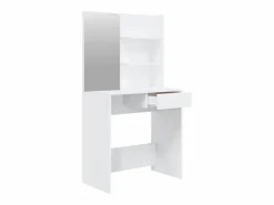 Tocador con espejo brillante 74,5x40x141 cm^vidaxl New
