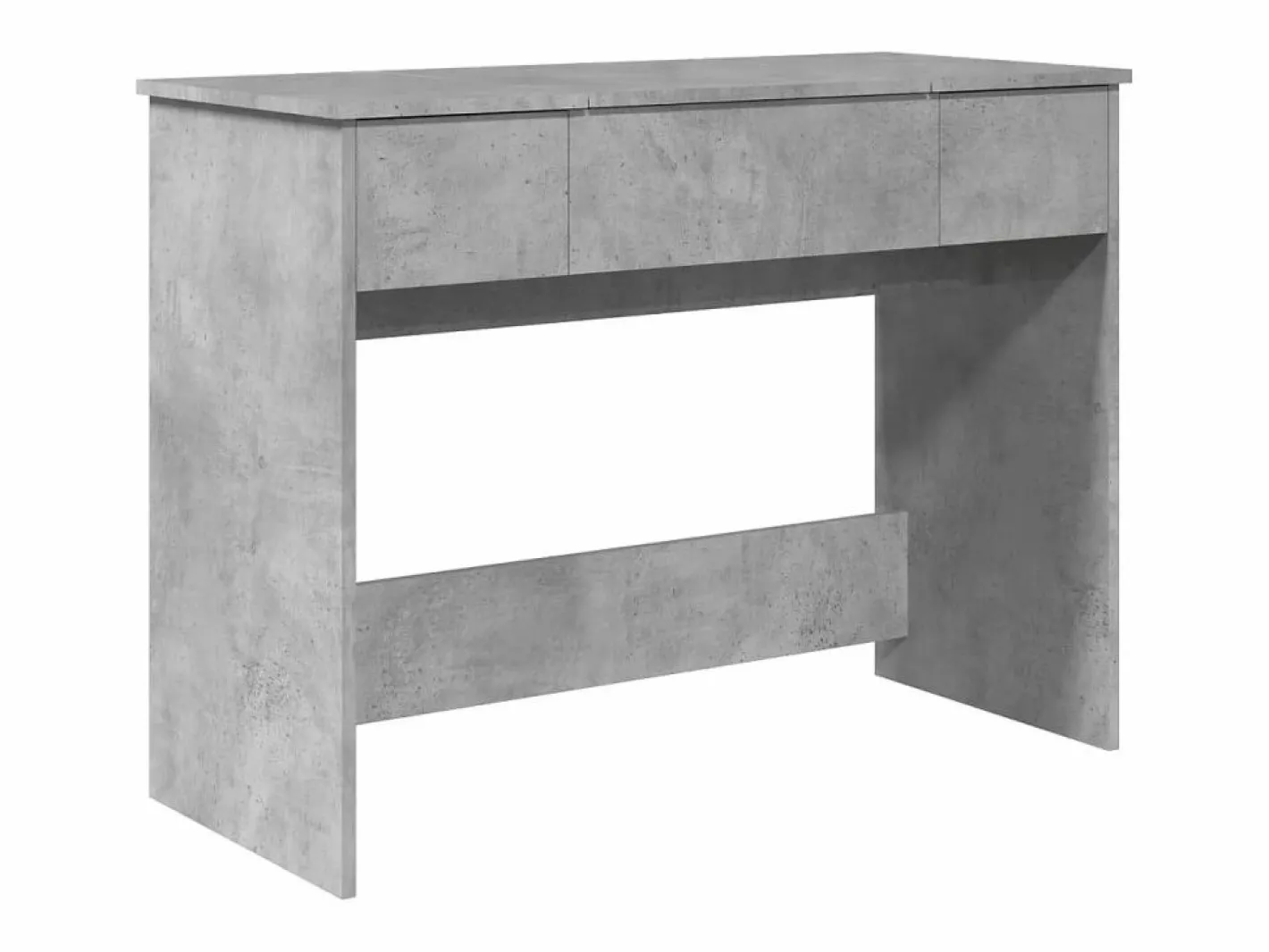 Tocador con espejo color hormigón 100x45x76 cm ES957048^ Clearance