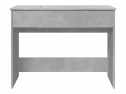 Tocador con espejo color hormigón 100x45x76 cm ES957048^ Clearance