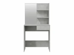 vidaxl Tocador|Tocador con espejo color hormigón 74,5x40x141 cm