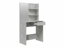 vidaxl Tocador|Tocador con espejo color hormigón 74,5x40x141 cm