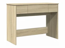 Tocador con espejo color roble Sonoma 100x45x76 cm ES486527 Marru00f3n Discount