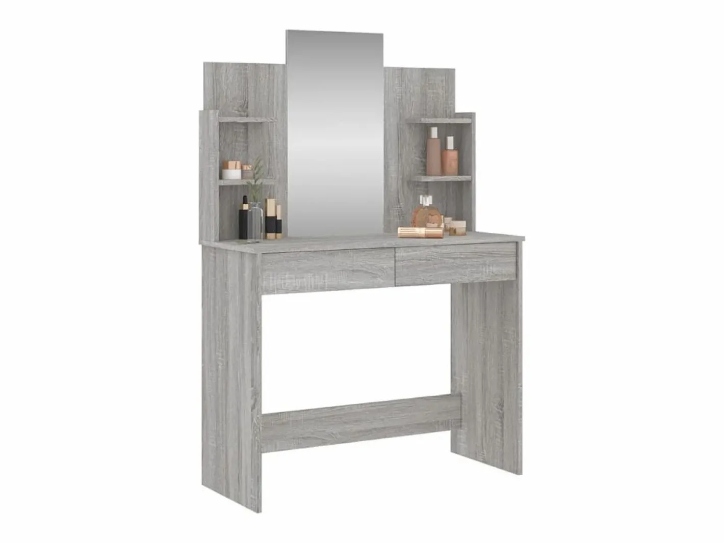 Tocador|Tocador con espejo color Sonoma 96x39x142 cm ES878812
