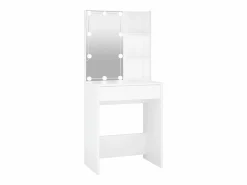 vidaxl Tocador con LED 60x40x140 cm Blanco New