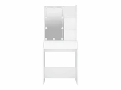 vidaxl Tocador con LED 60x40x140 cm Blanco New