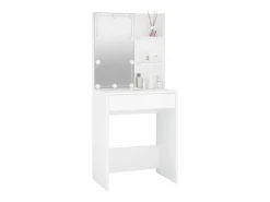 vidaxl Tocador con LED 60x40x140 cm Blanco New