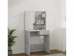 Tocador con LED color hormigón 74,5x40x141 cm ES775640 Gris Sale