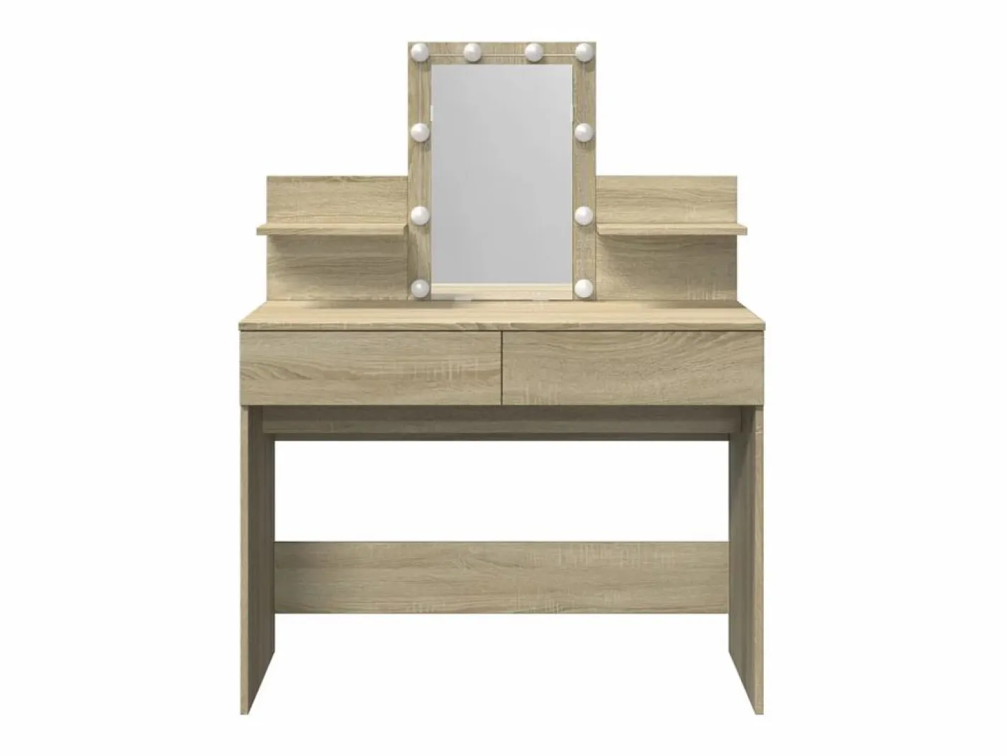 Tocador|Tocador con LED color roble Sonoma 100x40x130 cm ES516143