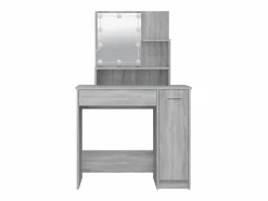 Tocador con LED sonoma 86,5x35x136 cm^vidaxl