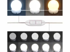 vidaxl Tocador|Tocador con luces LED 80x41x134,5 cm