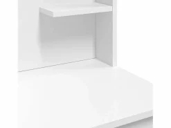 vidaxl Tocador con luces LED 96x40x142 cm Blanco