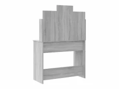 vidaxl Tocador con luces LED Sonoma 96x40x142 cm Gris Sale