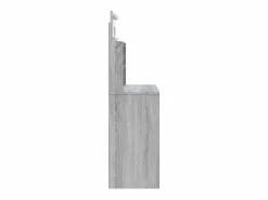 vidaxl Tocador con luces LED Sonoma 96x40x142 cm Gris Sale