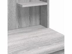 vidaxl Tocador con luces LED Sonoma 96x40x142 cm Gris Sale