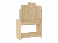 vidaxl Tocador|Tocador con luces LED roble Sonoma 96x40x142 cm