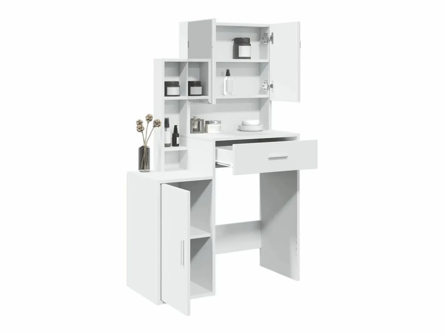 vidaxl Tocador|Tocador con mueble 80x35x132 cm
