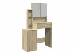 Tocador con mueble roble Sonoma 80x35x132 cm ES736550^ New